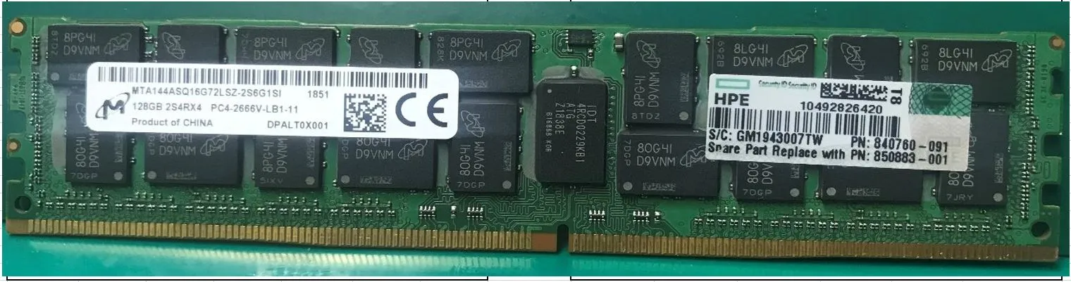 HP 850881-001 - HP 32GB (1x32GB) Dual Rank DDR4-2666MHz Memory Ki